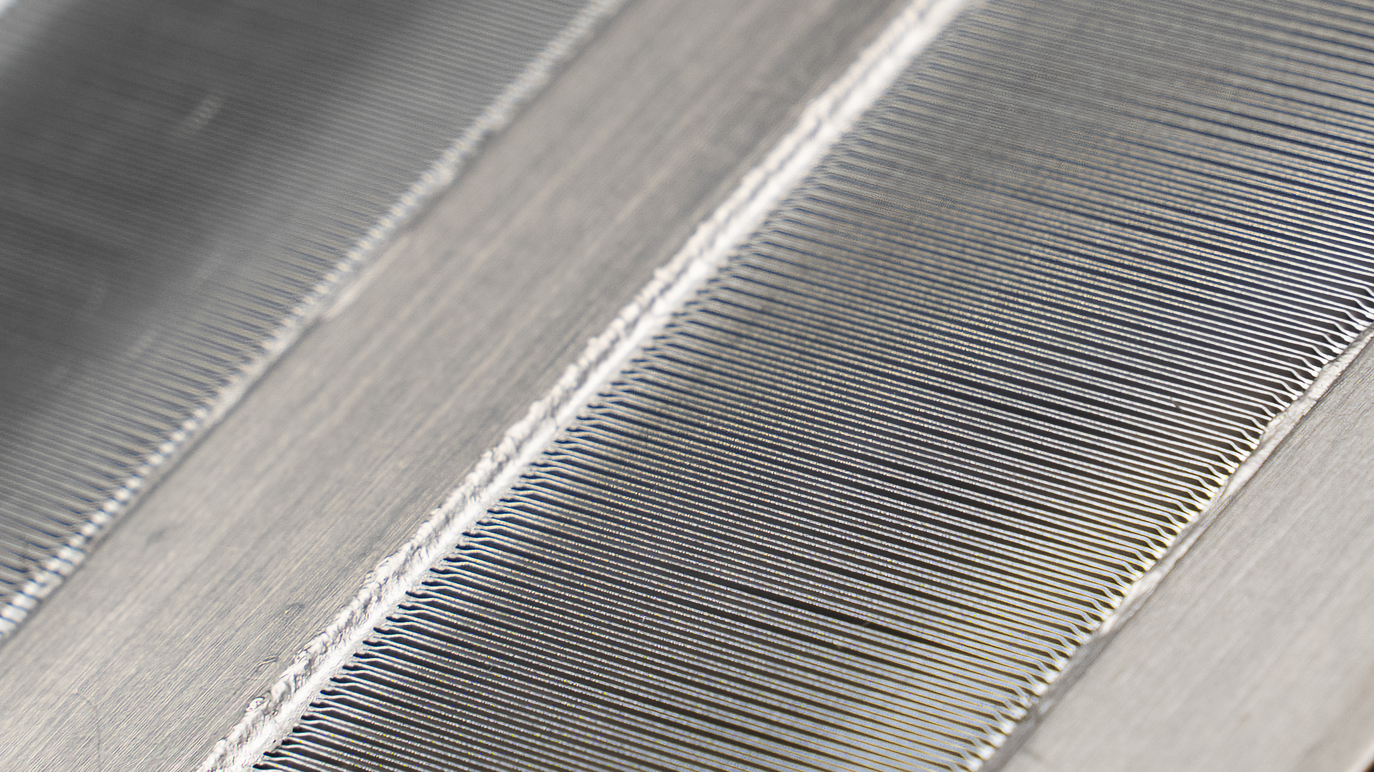 Close-up macro of Forced Physics JouleForce 10-micron microchannels